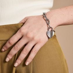 Bracelet or & argent, bracelet plaqué or, bracelet cuir & tissu (53) - plus-de-bracelets-femmes - edora - 2