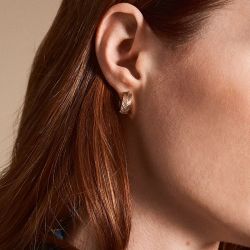Boucles d’oreilles femme: pendantes, créoles, puces & piercing (43) - creoles - edora - 2