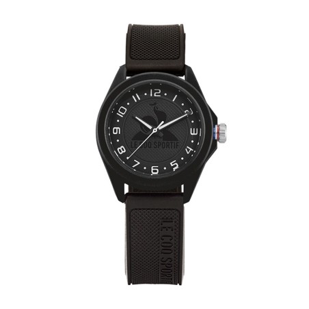 Montre enfant le coq sportif monochrome silicone noir – corbeille