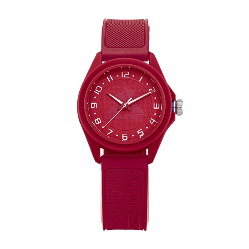 Montre Femme LE COQ SPORTIF MONOCHROME Silicone Rouge