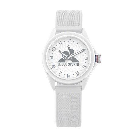 Montre enfant le coq sportif monochrome silicone blanc – corbeille