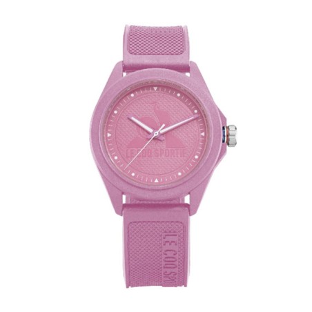 Montre femme le coq sportif monochrome silicone rose – corbeille