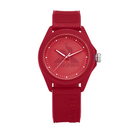 Montre femme le coq sportif monochrome silicone rouge – corbeille