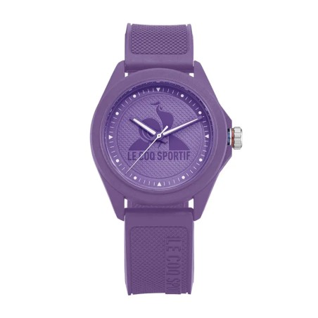 Montre femme le coq sportif monochrome silicone violet – corbeille