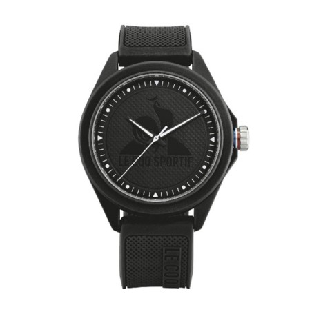 Montre homme le coq sportif monochrome silicone noir – corbeille