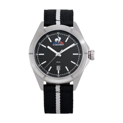 Montre Homme LE COQ SPORTIF ESSENTIEL Nylon Noir et Blanc
