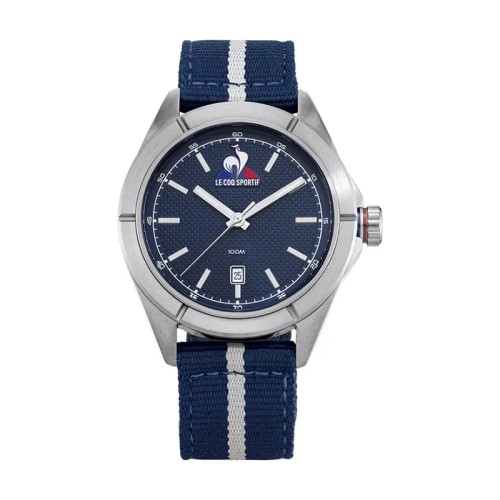 Montre Homme LE COQ SPORTIF ESSENTIEL Nylon Bleu et Blanc