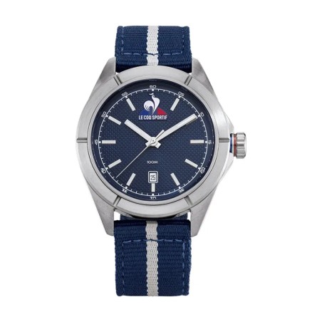 Montre homme le coq sportif essentiel nylon bleu et blanc – corbeille