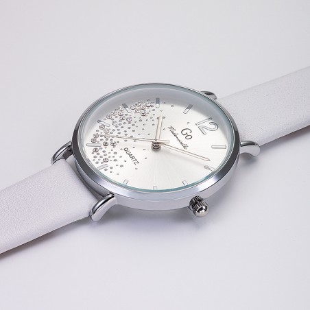 Montre Femme GO MADEMOISELLE Cuir Blanc