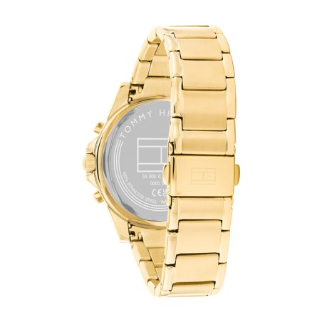 Montre chronographe femme tommy hilfiger haven acier doré – chronographes