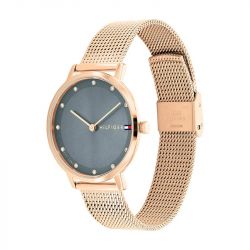Montre femme tommy hilfiger pippa acier doré rose - analogiques - edora - 1