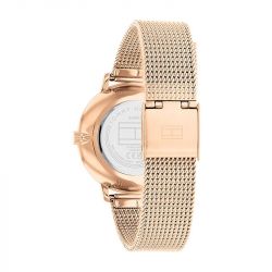 Montre femme tommy hilfiger pippa acier doré rose - analogiques - edora - 2