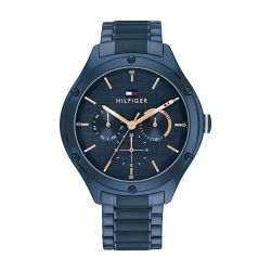 Montre femme tommy hilfiger lexi acier bleu - analogiques - edora - 0