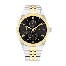 Montre femme tommy hilfiger monica acier bicolore - analogiques - edora - 0