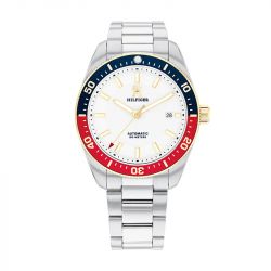 Montre automatique homme tommy hilfiger th85 acier argenté - automatiques - edora - 0