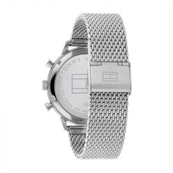 Montre chronographe homme tommy hilfiger leonard acier argenté - chronographes - edora - 2
