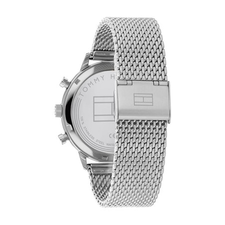 Montre chronographe homme tommy hilfiger leonard acier argenté – chronographes