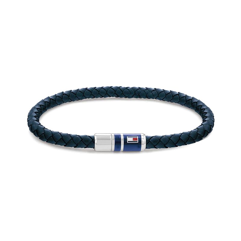 Bracelet homme tommy hilfiger casual cuir bleu - plus-de-bracelets-hommes - edora