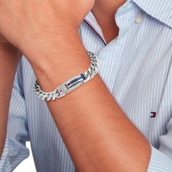 Bracelet homme cuir, argent, perle - bracelet homme tendance (4) - plus-de-bracelets-hommes - edora - 2