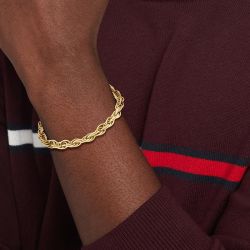 Bracelet chaine homme: chaine en or & argent homme, acier - chaines - edora - 2