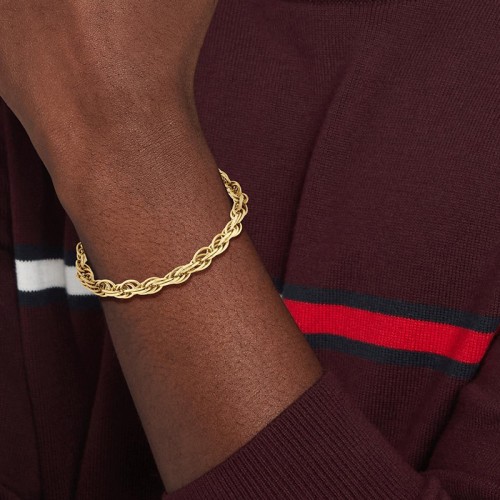 Bracelet Chaîne Homme TOMMY HILFIGER ROPE CHAIN Acier Doré