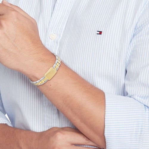 Bracelet Homme TOMMY HILFIGER WATCH LINKS Acier Bicolore