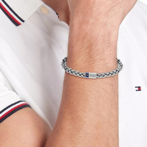 Bracelet Chaîne Homme TOMMY HILFIGER INTERTWINED CIRCLES Acier Argenté