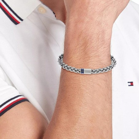 Bracelet Chaîne Homme TOMMY HILFIGER INTERTWINED CIRCLES Acier Argenté
