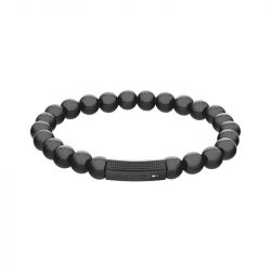 Bracelet Homme TOMMY HILFIGER BEADS Onyx Noir
