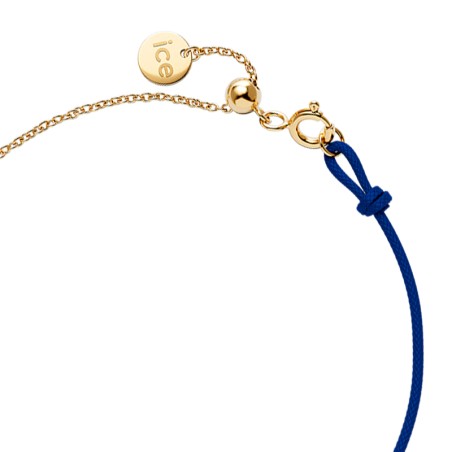 Bracelet femme ice diamond acier doré cordon bleu diamant – tous nos bracelets femme
