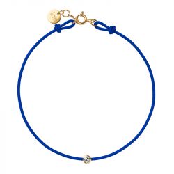Bracelet femme ice diamond cord m cordon bleu diamant - plus-de-bracelets-femmes - edora - 0