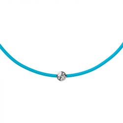 Bracelet femme ice diamond cord m cordon cyan diamant - plus-de-bracelets-femmes - edora - 1
