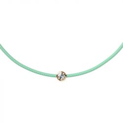 Bracelet femme ice diamond cord m cordon aqua diamant - plus-de-bracelets-femmes - edora - 1