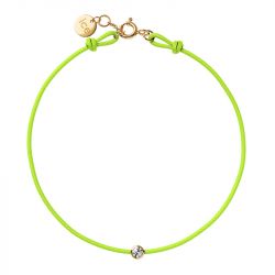 Bracelet femme ice diamond cord m cordon lime diamant - plus-de-bracelets-femmes - edora - 0