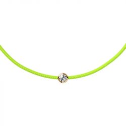 Bracelet femme ice diamond cord m cordon lime diamant - plus-de-bracelets-femmes - edora - 1