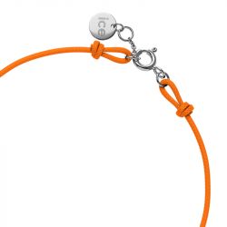 Bracelet femme ice diamond cord m cordon orange diamant - plus-de-bracelets-femmes - edora - 2