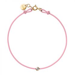 Bracelet femme ice diamond cord m cordon light pink diamant - plus-de-bracelets-femmes - edora - 0