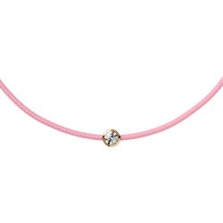 Bracelet femme ice diamond cord m cordon light pink diamant - plus-de-bracelets-femmes - edora - 1