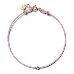 Bracelet enfant ice diamond cord kids cordon light pink diamant - plus-de-bracelets-enfants - edora - 0
