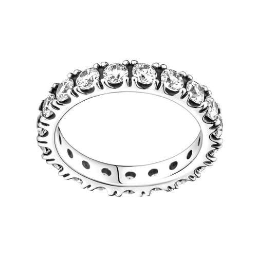 Bague Femme Taille 50 PANDORA ÉTERNITÉ RANG SCINTILLANT Argent 925/1000
