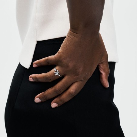 Bague femme taille 56 pandora ouverte herbier scintillant argent 925/1000 – toutes nos bagues femme