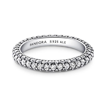 Bague femme taille 52 pandora rang pavée timeless argent 925/1000 – toutes nos bagues femme