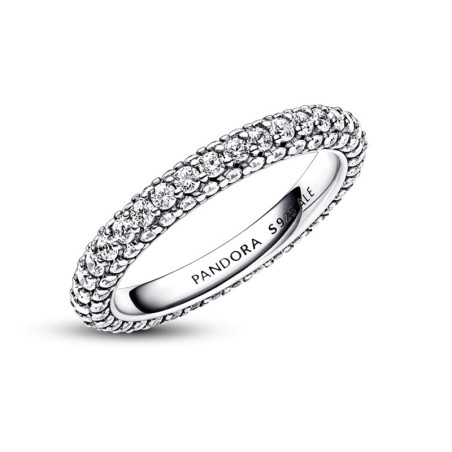 Bague femme taille 54 pandora rang pavée timeless argent 925/1000 – toutes nos bagues femme