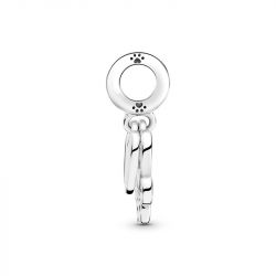 Charm femme pandora pendant cŒurs et empreinte de pattes argent 925/1000 - charms - edora - 2