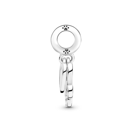 Charm femme pandora pendant cœurs et empreinte de pattes argent 925/1000 – charms