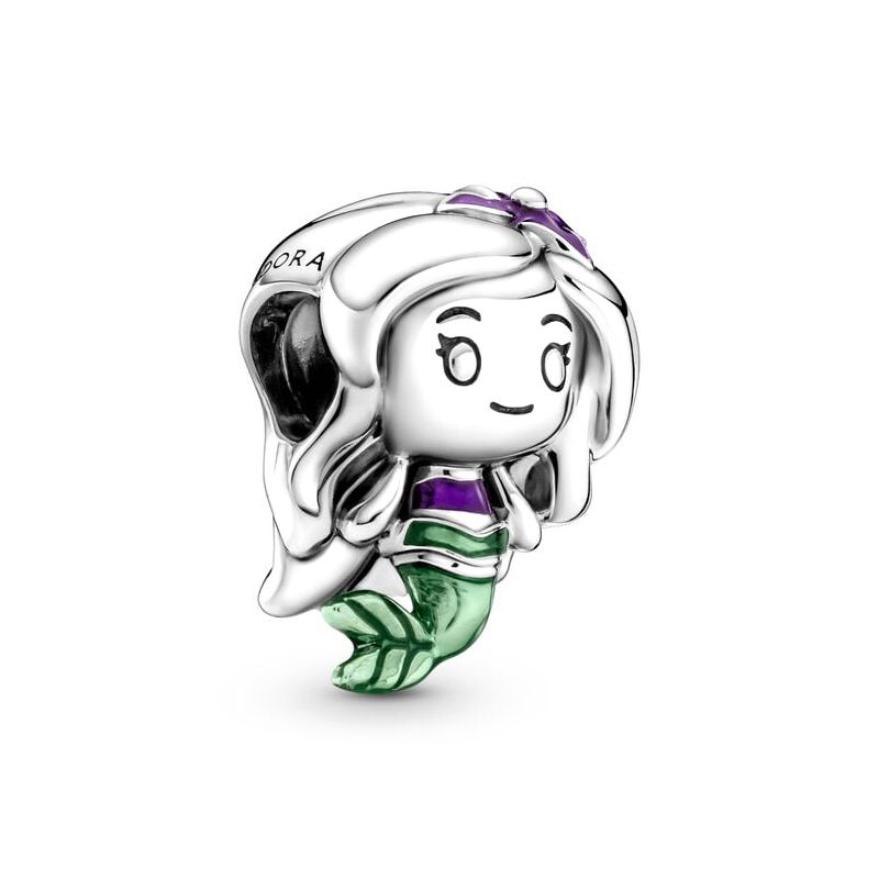 Charm femme pandora disney ariel la petite sirÈne argent 925/1000 - charms - edora