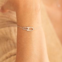 Bracelet femme la garÇonne Évidence argent 925/1000 diamant - plus-de-bracelets-femmes - edora - 1