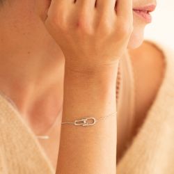 Bracelet femme la garÇonne Évidence argent 925/1000 diamant - plus-de-bracelets-femmes - edora - 2