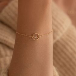 Bracelet or & argent, bracelet plaqué or, bracelet cuir & tissu (51) - plus-de-bracelets-femmes - edora - 2