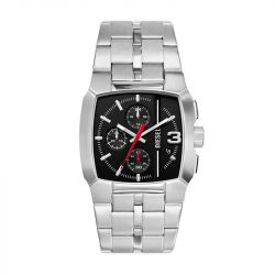 Montre chronographe homme diesel cliffhanger acier argenté - chronographes - edora - 0